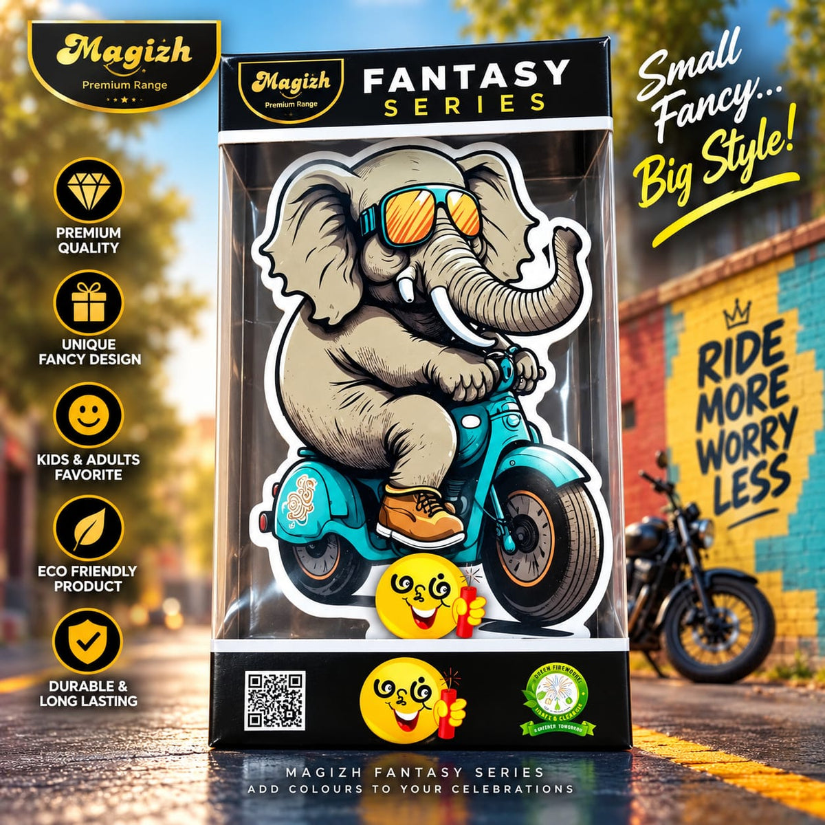 Magizh Fantasy Series (Elephant on Scooter) - Gift Box product photo