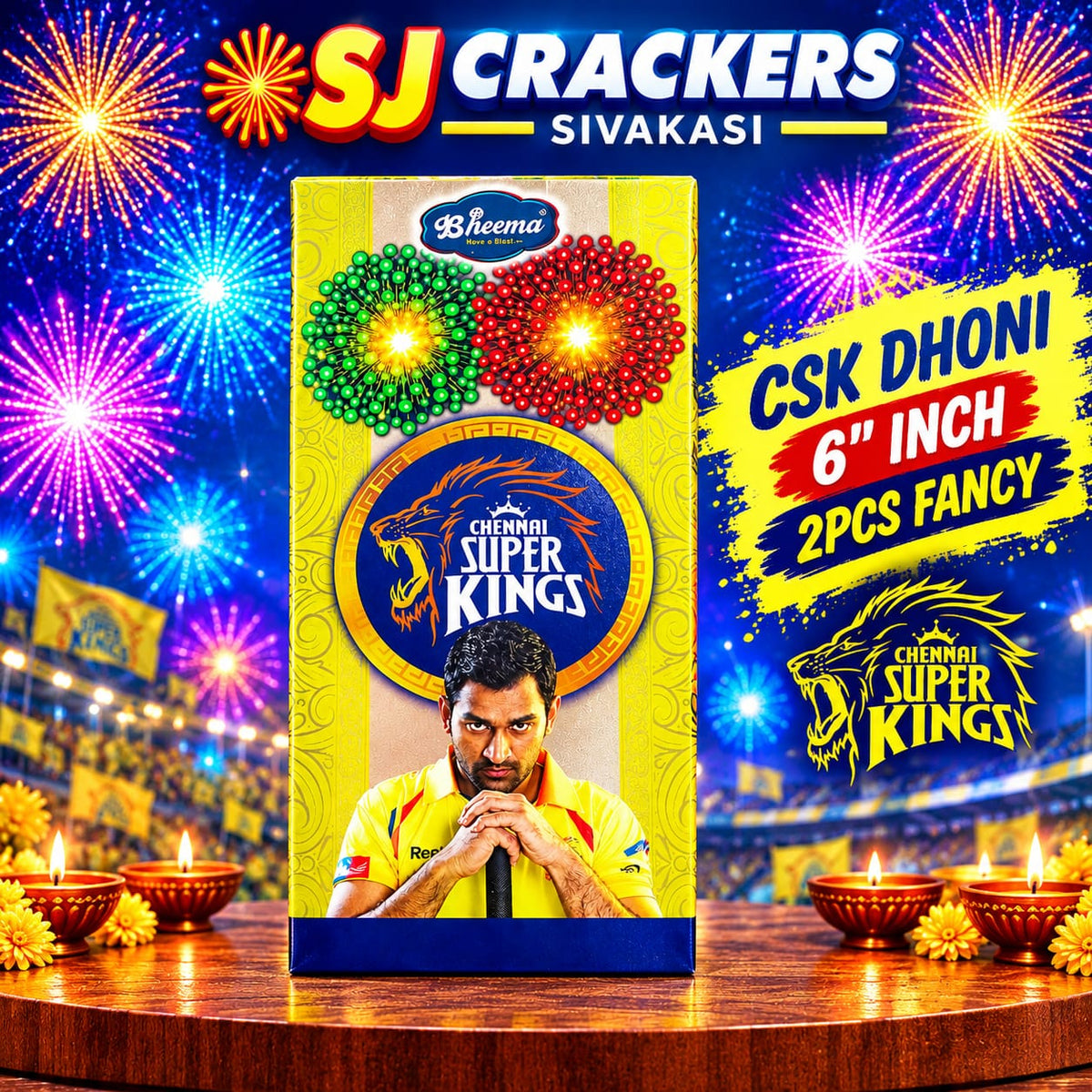 CSK Dhoni Fancy - Fancy product photo