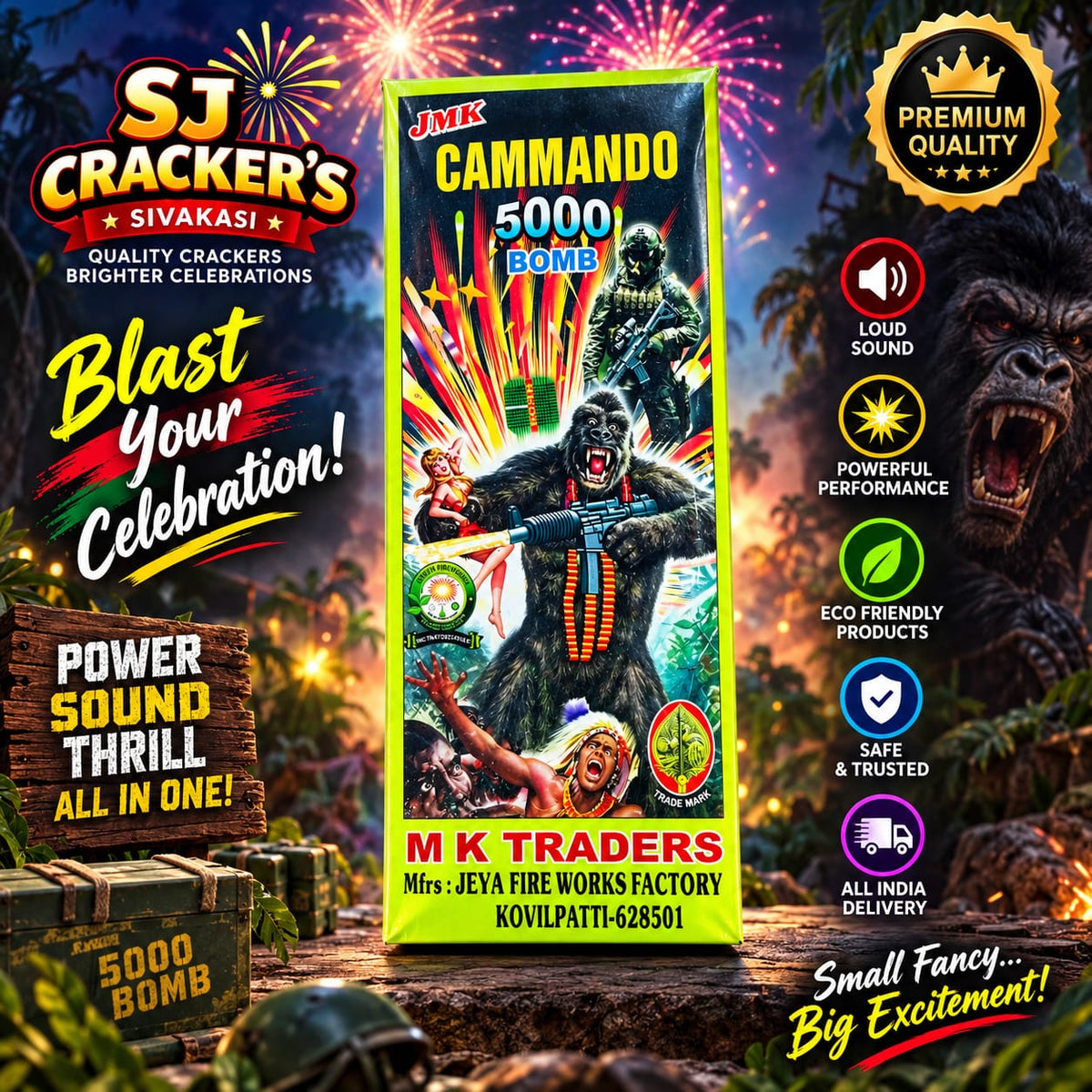 JMK Cammando 5000 Bomb - Sound Cracker product photo