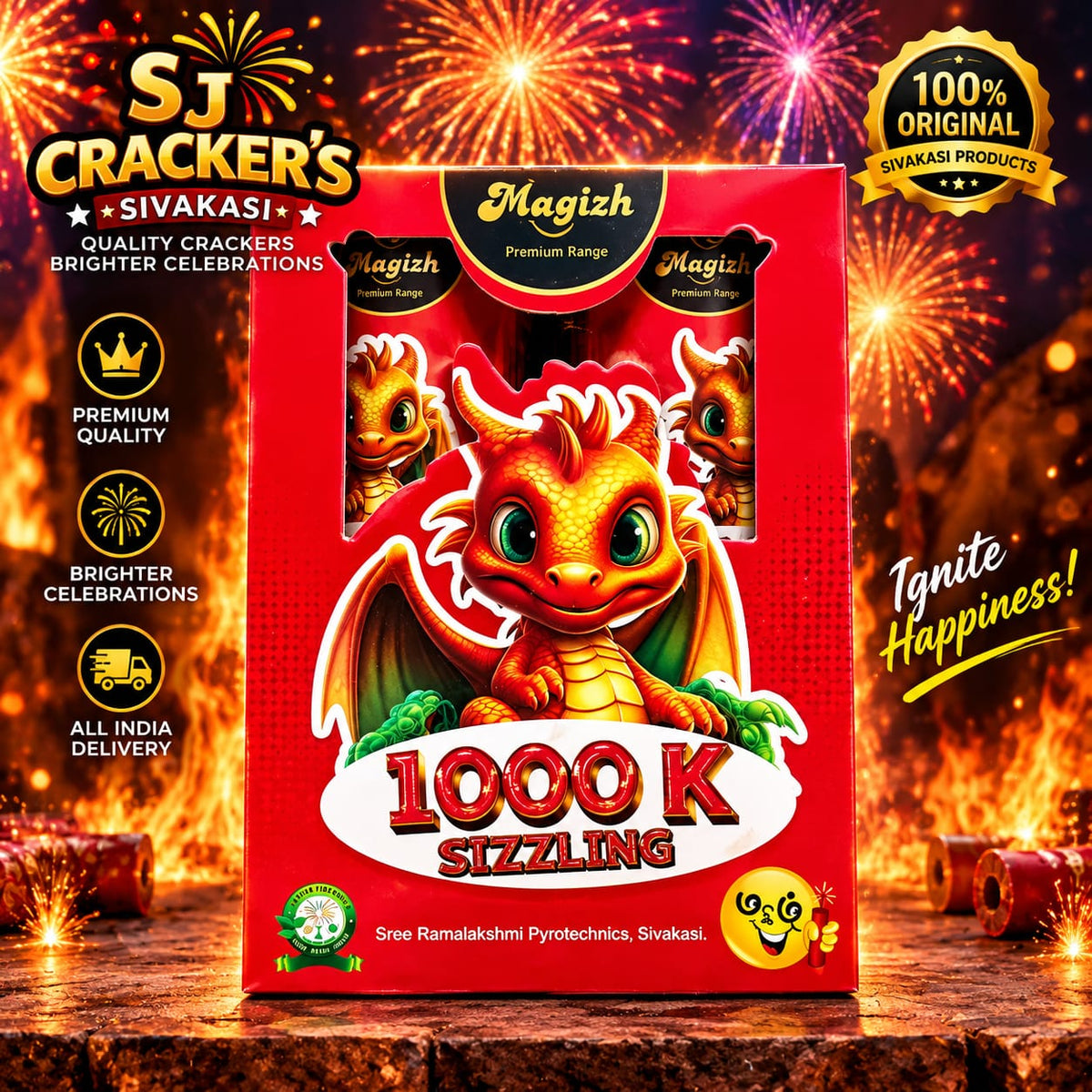 Magizh 1000 K Sizzling - Sparkler product photo