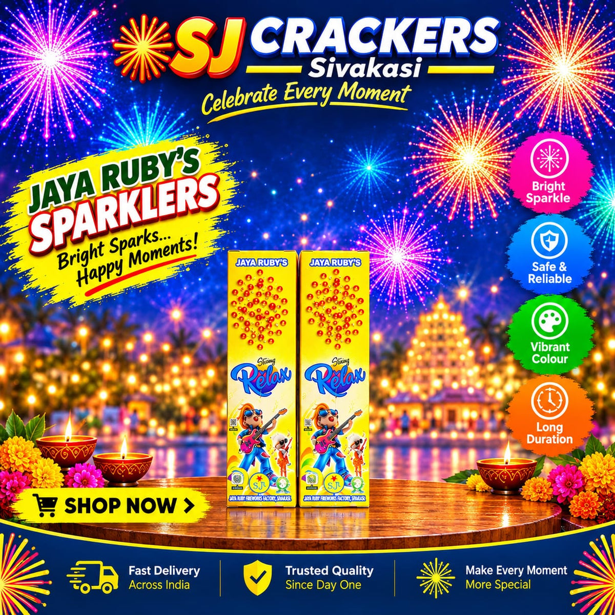 Jaya Ruby's String Relax Sparklers - Sparklers product photo
